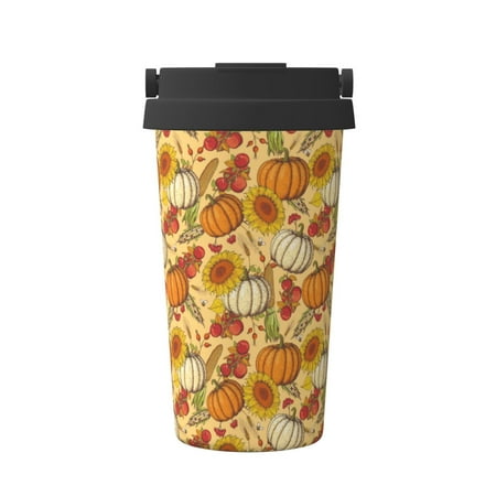 

Junzan Pumpkin And Sunflower for Stainless Steel Vacuum Insulated Tumbler - Reusable Insulated Cold Brew Iced Coffee Cup Thermos -Gifts for Women Men Him Her