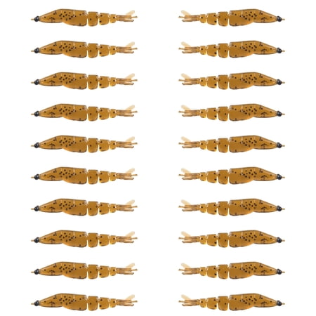 20Pcs 4cm 0.45g Fish Lures Soft Fishing Craw Baits Crawfishes Lures Lobster Shrimp Swimbaits for Freshwater Saltwater