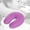 Purple, variant on Micro Bead Pillow Memory Foam Neck Pillow Portable Comfortable for Airplane Easy Washing - black