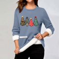 thumbnail image 2 of Luvior Christmas Sweatshirt for Women Crewneck Sequin Tree Sweater Sweatshirts Colorful Graphic Shirt Xmas Holiday Party, 2 of 4