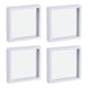 thumbnail image 1 of Caja de Presentación Flotante Delgada Unique Bargains Estuche Soporte 11cm x 11cm x 2cm Blanco para Anillo Collar Pulsera Arete paquete de 4, 1 of 5