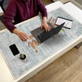 thumbnail image 3 of Sussexhome Large Mouse Pad for Desk - Cotton Mousepad for Desktop, Table, Office Desk Pad - Thin, Light, Portable Laptop Mat for Computer Mice - Machine Washable, Non-Slip, Foldable - 24" x 44", 3 of 8