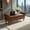 Brown, variant on Demi Bonn Solid Wood Leg Storage Ottoman Bench, 500 lb Capacity, Button-Tufted Faux Leather Footstool with Safety Slow-Close Hinge for Bedroom, Entryway & Living Room, Black