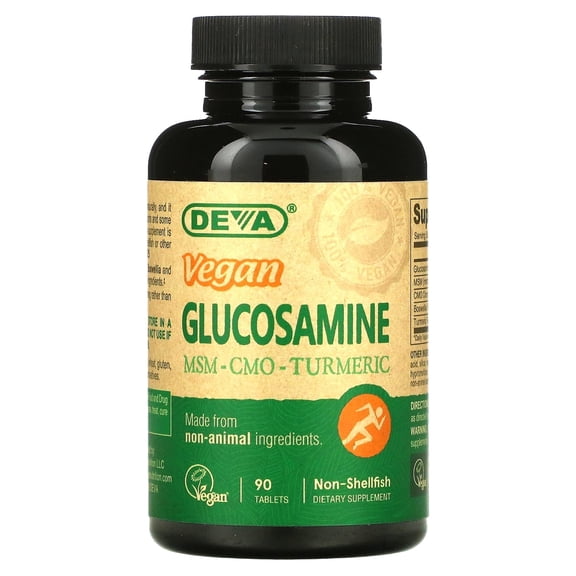 Deva Vegan Glucosamine MSM and CMO - 90 Tablets