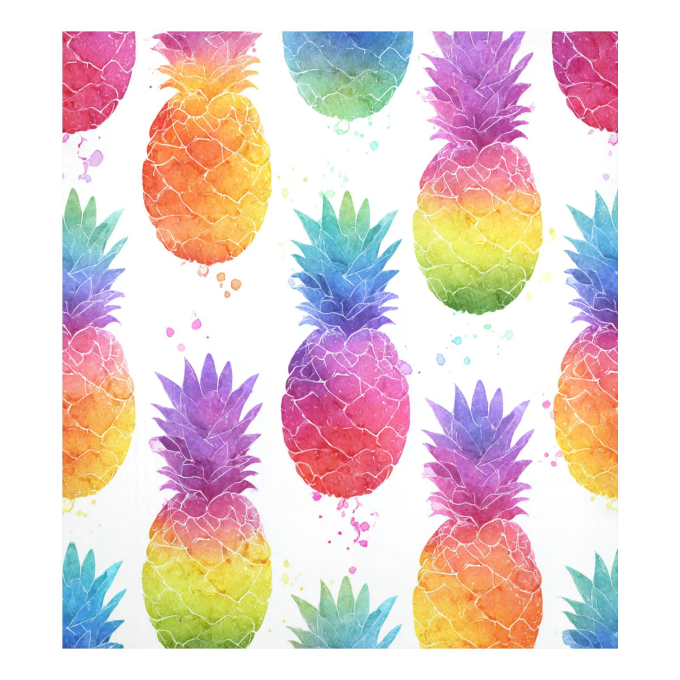 Dishwasher Magnetic Refrigerator Magnet Cover Sticker Home Decorative 23"x26" Colorful Pineapple Pattern