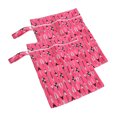 thumbnail image 1 of Bolsa Seca Y Húmeda para Pañales De Tela para Bebé, Bolsa De Almacenamiento De Pañales De Viaje Impermeable con 2 Bolsillos con Cremallera, Bolsa Húmeda para Trajes De Baño, Productos(28 * 40CM), 1 of 5