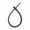 dark brown, variant on 22cm Colored Small Star Silicone Rope Jewelry Keychain Accessories Self-Locking Strap Lanyard Strap Easy to Use