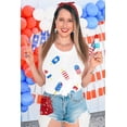 thumbnail image 4 of American Flag Tank Top Women: Glitter 4th of July Sleeveless Tee Patriotic Shirt Memorial Day Summer Vest Tops, 4 of 7