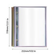 thumbnail image 3 of XWSHYW Herramientas para El Hogar Bolsa de Archivo de Costura con Bordes Sin Tejidos de Tres Agujeros Bolsa de Archivo de Limpieza En Seco Transparente de Pvc, 3 of 6