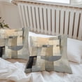 thumbnail image 5 of Abstract Art Outdoor Pillow Covers Pack of 2 Beige Brown Blocks Watercolor Modern Art Waterproof Throw Pillow Covers Decorative Cushion Cases for Patio Garden Tent Balcony Couch 16x16 inch, 5 of 8