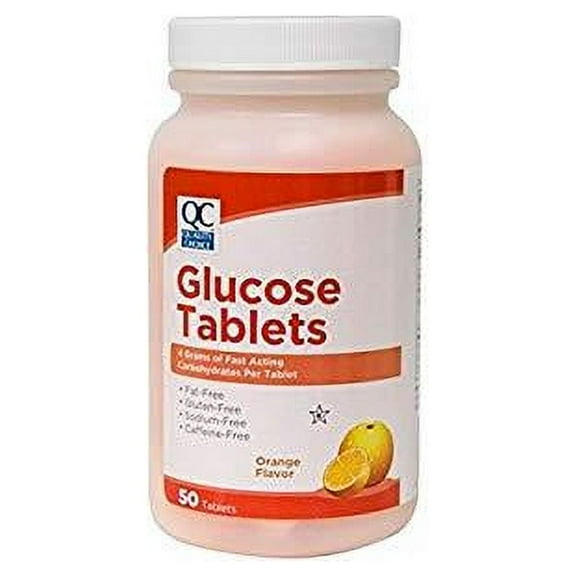 QC GLUCOSE TABLETS ORANGE 50TB