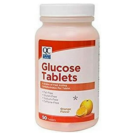 QC GLUCOSE TABLETS ORANGE 50TB