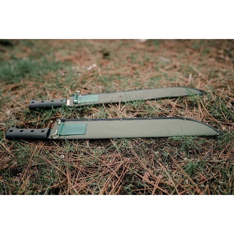 Green Canvas 18 Inch Bush Machete Sheath 