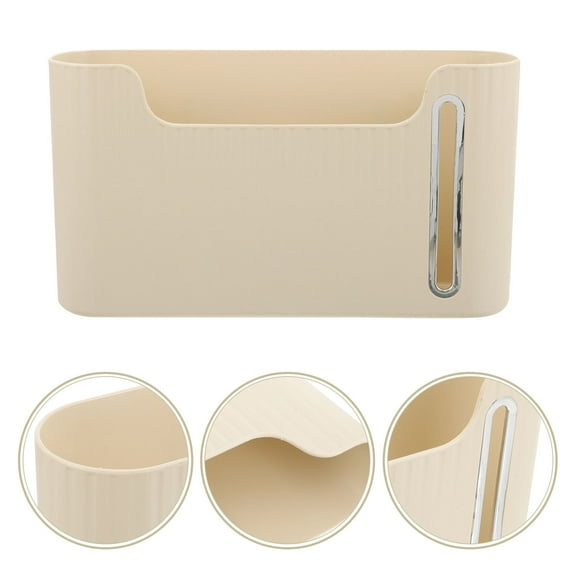 WHAMVOX White ABS Plastic Bag Holder for Kitchen Wall Mount Storage Organizer with Creative Design Holds