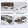 thumbnail image 4 of Stainless Steel Cat Litter Box with Lid, 20" L x 14.2" W x 11.8" H, Extra Large Litter Box for Big Cats with High Sided, Anti-Urine Leakage, Easy Cleaning, Include Cat Mat and Scoop, 4 of 9