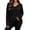 a01Black, variant on Yyeselk Women's Plus Size (S-5XL) Waffle Long Sleeve Tops Loose Fit V Neck Tunic Knit Shirts Casual Fall Basic Sweaters Gray S