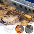 thumbnail image 5 of Ycandiee Mesh Fry Basket, Square Stainless Steel Deep Fryer Basket, Stainless Steel Deep Fry Basket with Rubber Handle Grip, Suitable for fry chicken, fish, french fries, 5 of 5