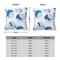 thumbnail image 4 of YFYANG Square Decorative Throw Pillow Case (Without Pillow Insert), Blue Texture Bedroom Sofa Car Cushion Cover, 18"x18", 4 of 9