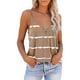 thumbnail image 1 of Camisa con tirantes finos y cuello en V para mujer, informal, holgada, transpirable, con estampado de rayas, para verano, 1 of 5