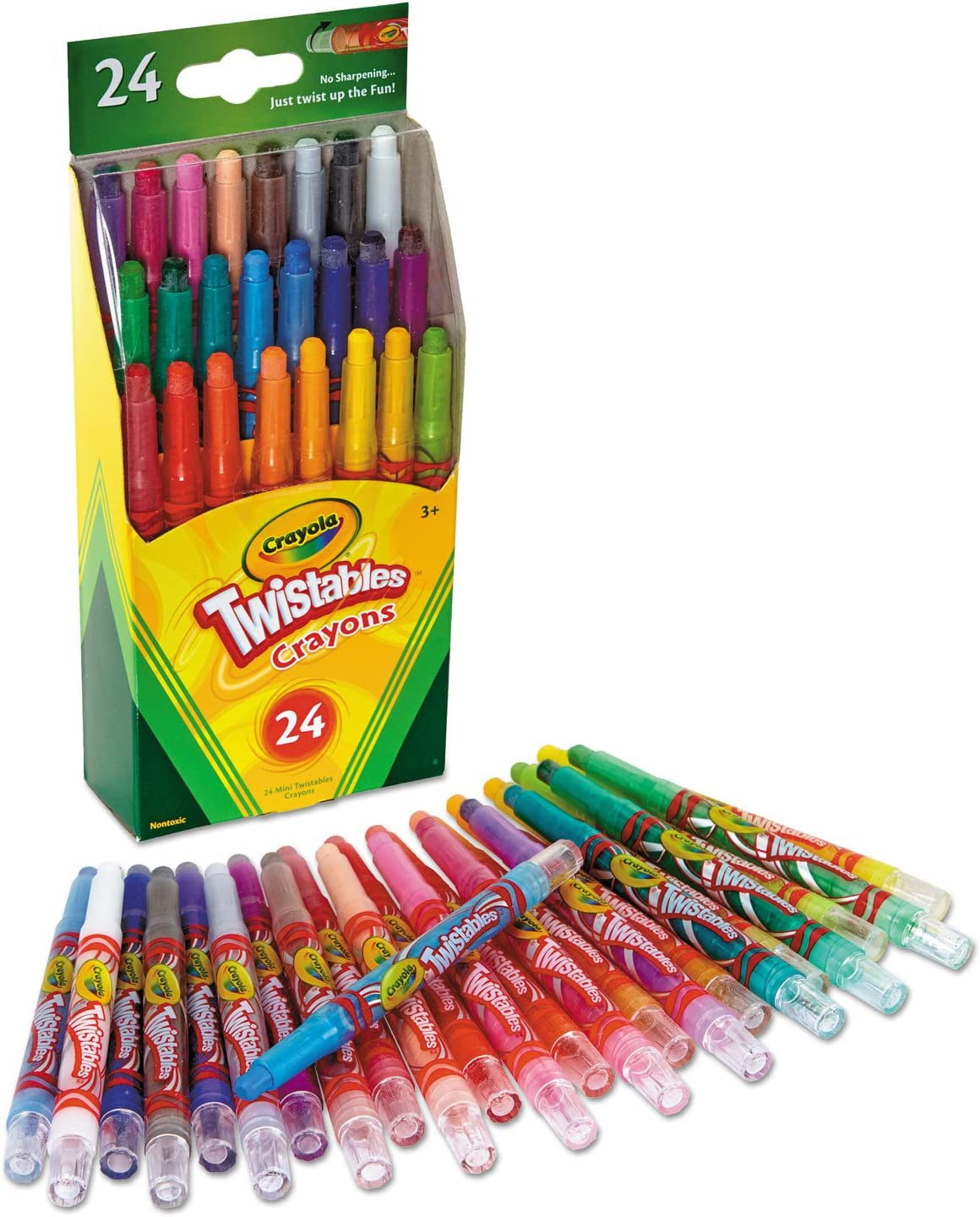 Crayola Fun Effects Mini Twistables Crayons 24 Count (2 Pack)