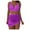 Purple, variant on zaveiop Womens Swim Skirt High Waisted Bikini Sets Tummy Control Swimsuits Mesh Sarong Wraps Bathing Suits (Purple, L)
