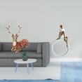thumbnail image 2 of Adorno de mesa con forma de reno, alce, niña y mujer, figura de ciervo, centro de mesa, sala de estar, oficina, dormitorio, regalo para lectores, esta, 2 of 8
