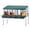 Green#4, variant on Dog Crate, Nesting Boxes for Chickens, 3 Holes Chicken Nesting Boxes with Legs, Chicken Laying Box with Lid Cover, for Outdoor Chicken Coop Farm Yard, Rreen, Green Pet Playpen,Metal Chicken Coop