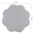 thumbnail image 4 of REGALWOVEN Placemat Set of 6 Faux Leather Placemats for Kitchen Dining Table Decor, Washable Table Placemats Wipeable Table Mat Gray 15*15in, 4 of 7