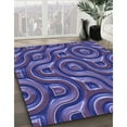 thumbnail image 2 of Ahgly Company Indoor Rectangle Patterned Medium Slate Blue Area Rugs, 3' x 5', 2 of 6