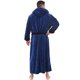 thumbnail image 3 of Bata de hombre con capucha de manga larga y tirantes de color block para el hogar, bata de baño de terciopelo, pijama, bata de dormir, blusa para hombre, 3 of 5