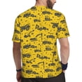 thumbnail image 2 of Wukai Vintage Excavator Print Men's Short-Sleeved Mesh T-Shirt,Quick-Dry Short Sleeve Workout T-Shirt-XX-Large, 2 of 8