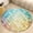 Flannel-3, variant on Colorful Fish Scale Pattern Round Area Rugs for Bedroom Living Room, 4FT Soft Indoor Circle Carpets, Carpet Home Decor Floor Mat