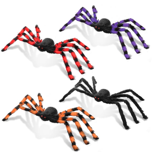 Innens Halloween Decoration Giant Spider 2.95ft Indoor Outdoor House Decor, Black