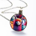 thumbnail image 6 of Alpaca Necklace Personalized Custom Photo Round Pendant Adjustable Stainless Steel Necklaces with Gift Box for Men Women Mothers Valentine's Jewelry Gift, 6 of 6
