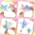 thumbnail image 4 of Centros de mesa con forma de estrella, 45 unidades, decoración de estrellas en 3D, arcoíris, 4 of 8