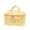 Yellow, variant on Storage Bag with Handle Cute Bow Travel Handbag for Cosmetics Makeup Organizer, Gifts for Women Girls (Pink)