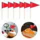 thumbnail image 3 of 100pcs Solid Toothpick Flags Small Mini Triangle Stick Flags Cupcake Toppers For Fruit Cupcakes Toppers Food Decorations Party Supplies, 3 of 3