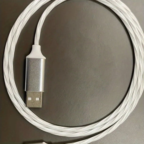 Glowing In The Light USB Cable Fast Charging Cable Micro USB Type C For IPhone 13 12 Pro Max 11 XS XR X 8 7 6 Charging For Samsung Huawei