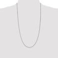 thumbnail image 2 of Auriga Fine Jewelry 14K White Gold 1.1 mm Box Chain Necklace for Women 28", 2 of 7