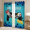 thumbnail image 2 of Homewish Video Game Black Out Curtains for Kids Children Teens,Abstract Gamepads Curtains Pack of 2 (42x63 Each),Geometric Honeycomb Bedroom Curtains,Ultra Soft Home Decor, 2 of 6