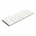 thumbnail image 1 of Modern Bench Pad, Modern Geometric Shapes Polka Dot Tear Drop Forms Pattern Graphic Art Print, HR Foam Cushion with Decorative Fabric Cover, 45" x 15" x 2", Grey White Yellow, by Ambesonne, 1 of 3