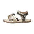 thumbnail image 2 of Petalia Girls Open Toe Strappy Toddler Sandal, Gold, 9, 2 of 5