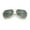Gold - Green, variant on Oversized Double Bridge Metal Rim Euro Mob Racer Cop Sunglasses Black - Blue