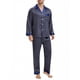 thumbnail image 5 of INSPIRAR CHIC Conjunto de Pijamas de 2 Piezas para Hombre, Camisa de Dormir con Botones, Patrón Casual, Talla XL, Azul Oscuro, 5 of 6