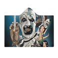 thumbnail image 2 of Terrifier Cloak Hooded Blanket Soft Wearable Blanket Hoodie Throw Cape for Couch Kids Adults 40"x50", 2 of 8