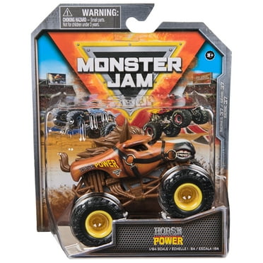Monster Jam, Official Horse Power Monster Truck, Die-Cast Vehicle, 1:64 Scale, Kids Toys for Boys Ages 3 and up