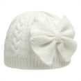 thumbnail image 2 of 0-12 Months Winter Little Girls' Beanie Hat Cute Toddler Girl Knitted Hat Cotton Warm Hats, 2 of 8