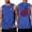 #01 Blue, variant on 250th Anniversary Tank Tops for Men Sleeveless Crew Neck Usa Flag Print Daily Patriotic Vest Stretchy Summer Casual T-Shirts ,XXL,#01 Blue