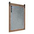 thumbnail image 3 of Kate and Laurel Cates Barn Door Galvanized Metal Magnetic Memo Board, 22 x 32, Rustic Brown, Rectangular Modern Farmhouse Vision Board with Four Included Magnets, 3 of 7