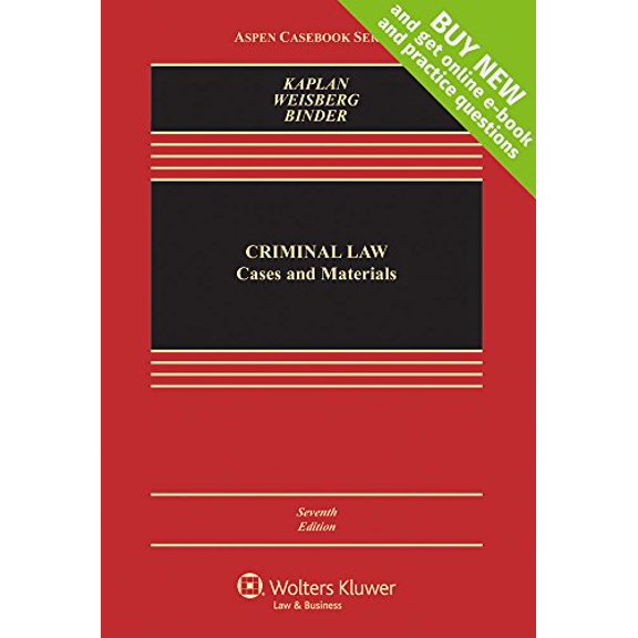 Pre-Owned Criminal Law: Cases and Materials [Connected Casebook] (Aspen Casebook Series)